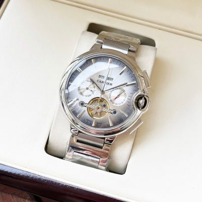 Cartier Steel Watch Stainless Steel Automatic Movement 44*12MM Men's Wrist Watch